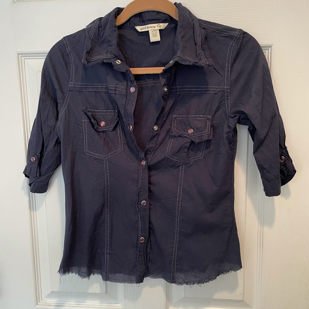 Juniors button down shirt